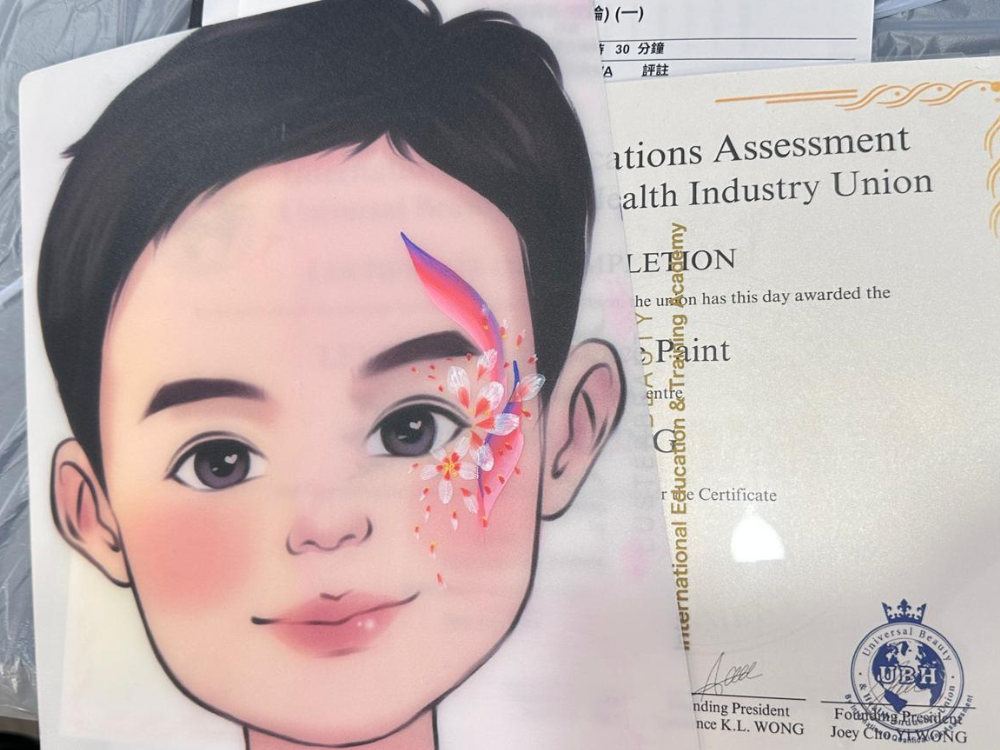 Student assessment work – Fairy & fantasy theme face painting